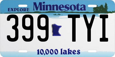 MN license plate 399TYI