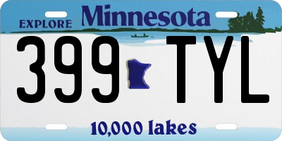 MN license plate 399TYL