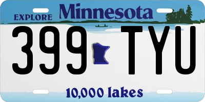 MN license plate 399TYU