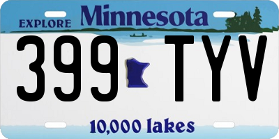 MN license plate 399TYV