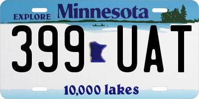MN license plate 399UAT