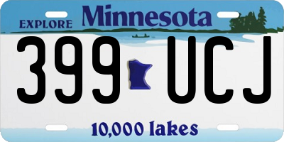 MN license plate 399UCJ