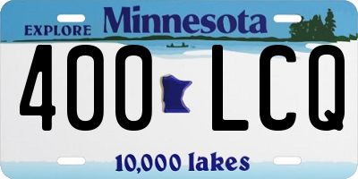 MN license plate 400LCQ