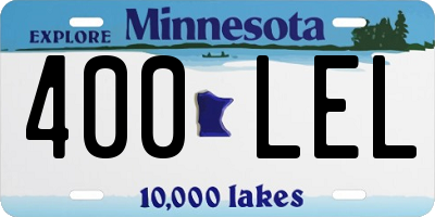 MN license plate 400LEL