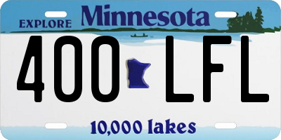 MN license plate 400LFL