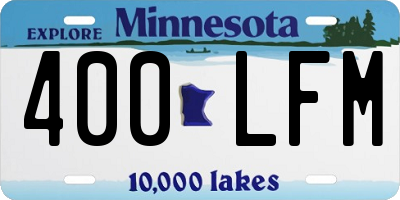MN license plate 400LFM