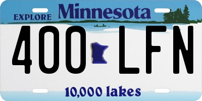MN license plate 400LFN
