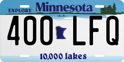 MN license plate 400LFQ