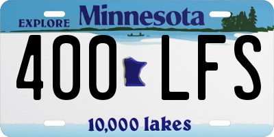 MN license plate 400LFS