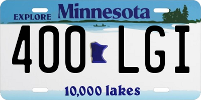 MN license plate 400LGI
