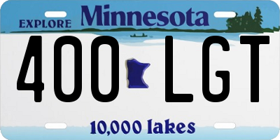 MN license plate 400LGT