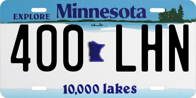 MN license plate 400LHN