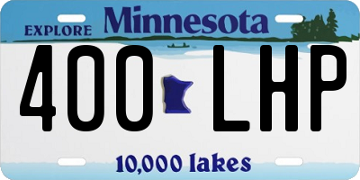 MN license plate 400LHP