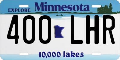 MN license plate 400LHR