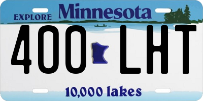 MN license plate 400LHT