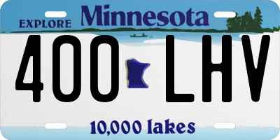 MN license plate 400LHV