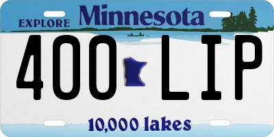 MN license plate 400LIP