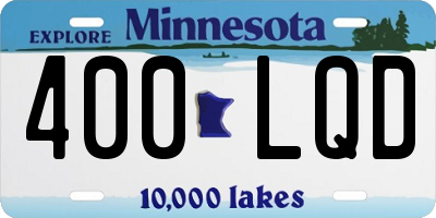 MN license plate 400LQD