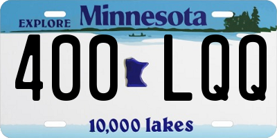 MN license plate 400LQQ