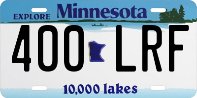 MN license plate 400LRF