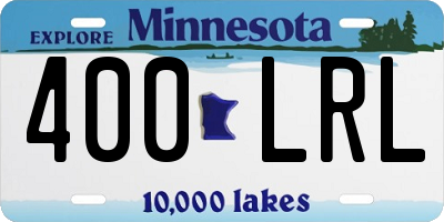 MN license plate 400LRL