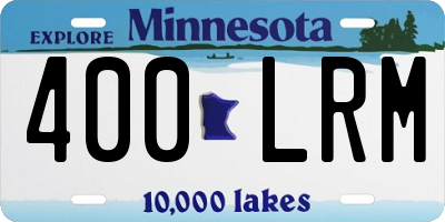 MN license plate 400LRM