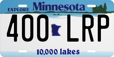 MN license plate 400LRP