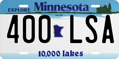 MN license plate 400LSA
