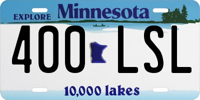 MN license plate 400LSL