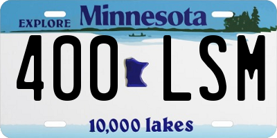 MN license plate 400LSM