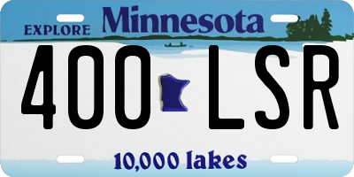 MN license plate 400LSR