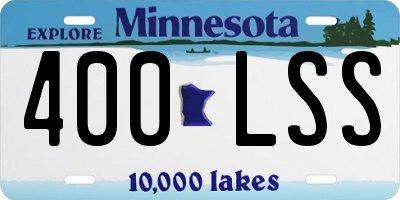 MN license plate 400LSS