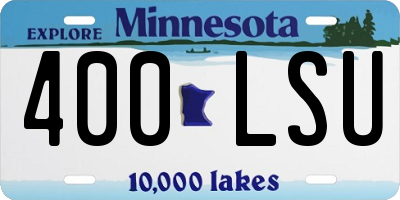 MN license plate 400LSU