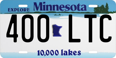 MN license plate 400LTC