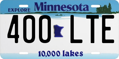 MN license plate 400LTE