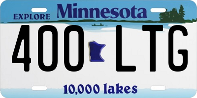 MN license plate 400LTG