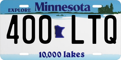 MN license plate 400LTQ