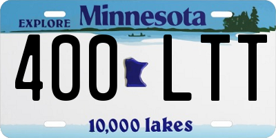 MN license plate 400LTT
