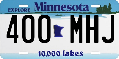 MN license plate 400MHJ