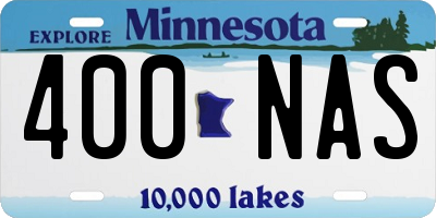 MN license plate 400NAS