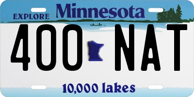 MN license plate 400NAT