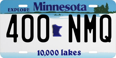 MN license plate 400NMQ