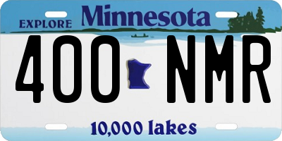 MN license plate 400NMR