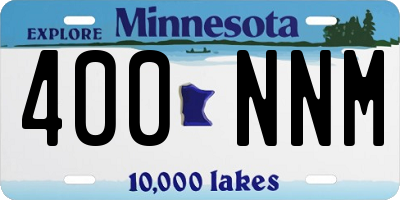 MN license plate 400NNM