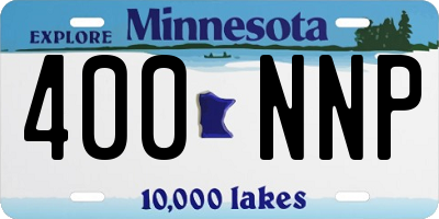 MN license plate 400NNP