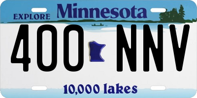 MN license plate 400NNV