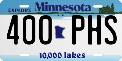 MN license plate 400PHS