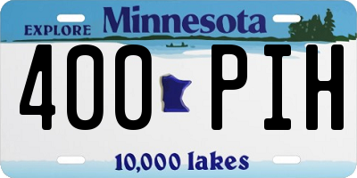 MN license plate 400PIH