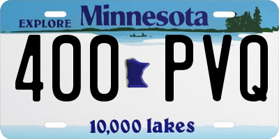 MN license plate 400PVQ