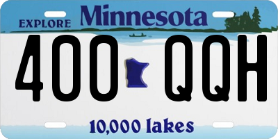 MN license plate 400QQH